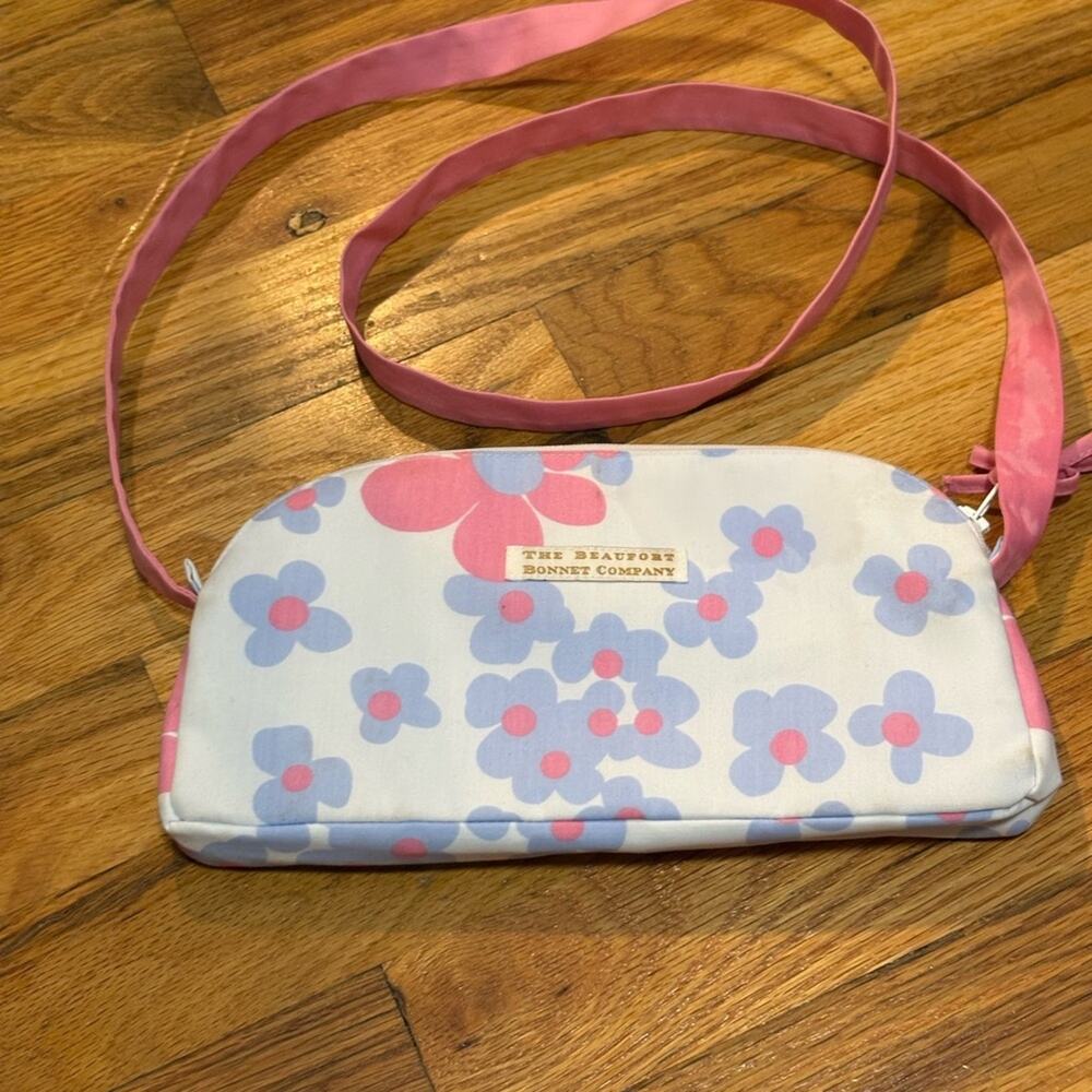 The Beaufort Bonnet Company Blue and Pink Floral Bag save your Pennie’s purse